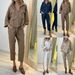 Women's Clothing 2 Piece Set Large Size Cotton And Linen Shirt Set High Waist Loose Nine Points_ecoleips.com