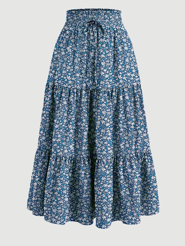 Women's Clothing A Line Elegant Swing Layered Cake Skirt_ecoleips.com