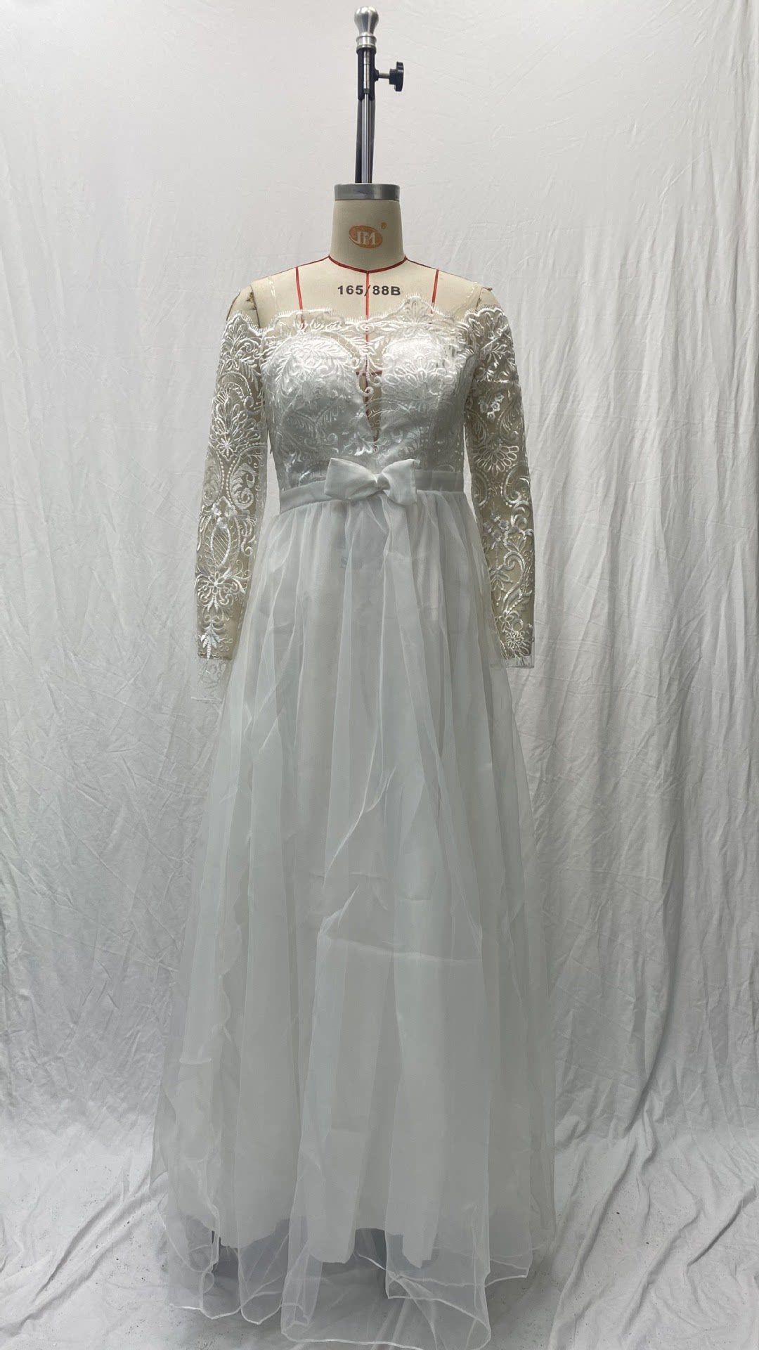 Women's Clothing One Shoulder V Neck Slim Fashion Fluffy Trailing Wedding Dress Lace Lace Skirt_ecoleips.com