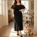 Women's Solid Color Off-Shoulder Long Spaghetti Strap Dress Elegant Summer Fashion_ecoleips.com