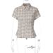 Women's French Style Plaid Shirt Button Down Short Sleeved Top Casual Cardigan Winter New Arrival Hot Selling_ecoleips.com