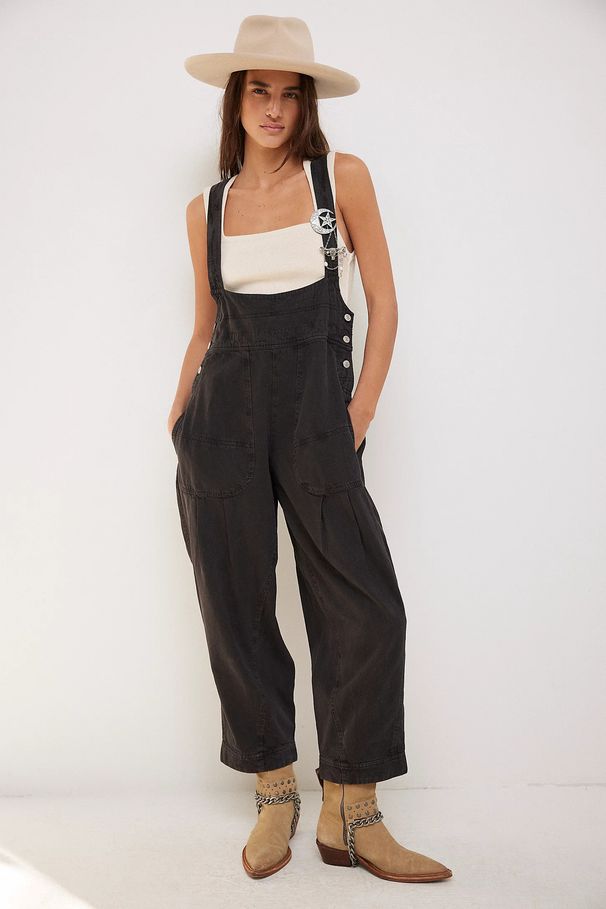 Women's Loose Casual Sleeveless Denim Overalls Side Pocket Clothing_ecoleips.com