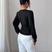 European And American Cross-border 2026 Spring New V-neck Fashion Handmade Pearl Embellished Solid Color_ecoleips.com