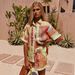 Women's Linen Casual Fashion Shirt Cardigan Set Short Sleeved European American Style_ecoleips.com