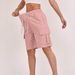 Women's High-Waisted Casual Cargo Shorts Summer Fashion Trend Button Drawstring Design With Pockets Regular Fit Polyester_ecoleips.com
