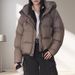 Women's Short Down Jacket Winter Warm Duck Feather Coat With Stand Collar, Slim Fit, Lightweight & Stylish, Perfect For Casual Outings_ecoleips.com