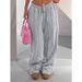Women's Clothing Women's Clothing Summer New Loose Drawstring Trousers Solid Color Versatile Fashion Casual Pants_ecoleips.com