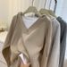 European American Style Real Shot Two-Piece Drawstring Hooded Sweatshirt For Women, Spring And Autumn Versatile_ecoleips.com