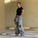 Women's Clothing Women's Lace Up Patchwork Jeans Star And Leopard Print Applique Design For Formal & Casual For Women_ecoleips.com