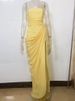 Mozision Chiffon Off-shoulder Strapless Sexy Maxi Dress Women Elegant Sleeveless Backless High Split Ruched Club Party Dress_ecoleips.com