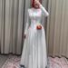 Summer New Style Women's Slim Waist Long Sleeve round Neck Casual French Dress European And American Foreign Trade Clothing_ecoleips.com