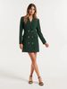 Women's Clothing Double Breasted Mid Length Suit Coat Dress_ecoleips.com
