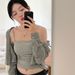 Korean Version Desire Off-Shoulder Pure Cotton Camisole Beautiful Back Vest With Built-in Chest Pad Short Sleeveless_ecoleips.com
