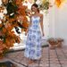 Cross-border European And American Women's Clothing Summer Casual Floral Halter Neck Beach Hawaiian Vacation_ecoleips.com