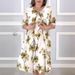 2026 Summer New European And American Women's Loose Round-Neck Fashion Short-Sleeve Printed Dress_ecoleips.com