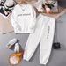 Women's Fleece Lined Thickened Round Neck Sweatshirt And Sweatpants Set Casual Versatile Autumn Winter European American Trendy Printed 0019_ecoleips.com