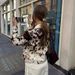 Aria Basics Aria Basics Cross-Border European And American Women's Fashion Hot-Selling Turn-Down Collar Printed Shirt Jacket Coat_ecoleips.com