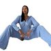 "Elegant Velvet Women's Casual Tracksuit Set - Soft Lounge & Streetwear Outfit For Gym, Yoga & Daily Wear (Pink, Black, Sky Blue, S/M/L)"_ecoleips.com