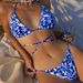 Women's Clothing Sexy Two Piece Swimsuit Provides Comfort And Style For Various Aquatic Activities Floral Print Halter Neck Strap Bikini_ecoleips.com