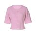 Women's round Neck Knitted Cardigan Top Three Quarter Sleeve Button down Fashionable Elegant European American Style Autumn New Arrival_ecoleips.com