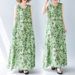 Real Shot Of The 2024 Summer New Bohemian Plus-size Sleeveless Round-neck Printed Mid-length Dress For Women_ecoleips.com