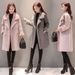 Women's Clothing Plus Velvet Thickened Women's Faux Suede Fleece Lined Long Coat Winter Warm Sherpa Lined Jacket With Button & Rivet Details_ecoleips.com