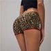 2025s Print Plus Size Women's Summer Fashion Casual Comfortable Slim Fit Small Bowknot Personality Leopard Shorts Yama_ecoleips.com