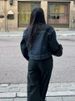 K Women's Denim Jacket With Flared Cuffed Trousers Set_ecoleips.com