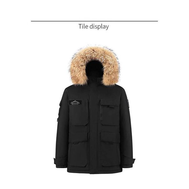 Men's & Women's Winter Parka Jacket With Detachable Faux Fur Hood, Windproof Thermal Coat For Extreme Cold Weather_ecoleips.com