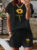 Women’s 2 Piece Outfit Set – Oversized Graphic T-Shirt And Biker Shorts Matching Set, Casual Summer Lounge Tracksuit For Daily Wear-356_ecoleips.com