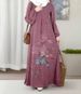 plus Size Women's Long Fashion Printed Pullover Dress Spring/Autumn Style Custom Sizes Available Regular Thickness_ecoleips.com