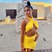 Women's Clothing 2025 Spring Summer New Solid Color Halter Cross V-neck Sleeveless Crop Top Backless Ruched Short Skirt_ecoleips.com