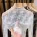 See-through Half-high Collar Lace Base Shirt Women, 2024 New Stylish Thin Mesh Top, Sweater Inner Layer For Women_ecoleips.com