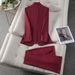 Women's Clothing Women's High-End Red Suit Jacket New Spring Autumn Fashionable Elegant Professional Blazer For Annual Meetings And Hosting_ecoleips.com