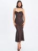 Mozision Polka Dot Backless Sexy Maxi Dress Women Elegant Sweetheart Neck Spaghetti Strap Sleeveless Bodycon Club Party Dresses_ecoleips.com