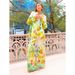 Women's Clothing new printed holiday long sleeved two piece suit INS loose casual trousers suit _ecoleips.com