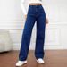 plus Size Wide Leg Jeans Loose Slimming Casual Versatile Straight Leg Pants European American Style Cross Border E Commerce New Summer_ecoleips.com