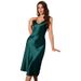 Cross-border Dannylin Women's Summer Ice Simple Sexy Silk Camisole Nightgown, Fashionable And Breathable Home Wear_ecoleips.com