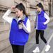 Women's fashion loose checkerboard cotton-padded vest vest vest jacket_ecoleips.com