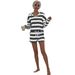 cross-border Women's Striped Sports Shorts Two-piece Set, European American Style, Comfortable And_ecoleips.com