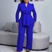 D549 European And American Women's Fashion Winter New Elegant OL Ruffled Top Wide-Leg Pants Fashionable African Suit_ecoleips.com