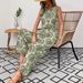 Summer Elegant Printed Women's Suit Sleeveless Top And Wide Leg Pants European And American Style Export_ecoleips.com