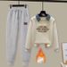 Fashion Two-Tone Shirt & Korean Jogger Pants Set - Casual Long Sleeve Pullover With Relaxed Fit_ecoleips.com