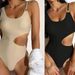 Women's Clothing One Piece Swimsuit For Women New Sexy Hollow Solid Color Tight Swimsuit Ins Style Swimsuit_ecoleips.com