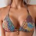 Women's Clothing New Halter Neck Printed Lace Up Split Swimsuit Women's Sexy Bikini Beach Backless Swimsuit_ecoleips.com