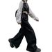 New American-style High-waisted Denim Pants For Women, Designed To Be Slimming Versatile, With Wide Legs And_ecoleips.com