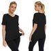 Short-sleeved Loose Split Top Three-piece T-shirt Combination Summer New Solid Color Women's Clothing_ecoleips.com