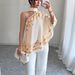 Women's Vintage Style, Cross-Shoulder Halter With Bow, Fashionable Loose Cape_ecoleips.com
