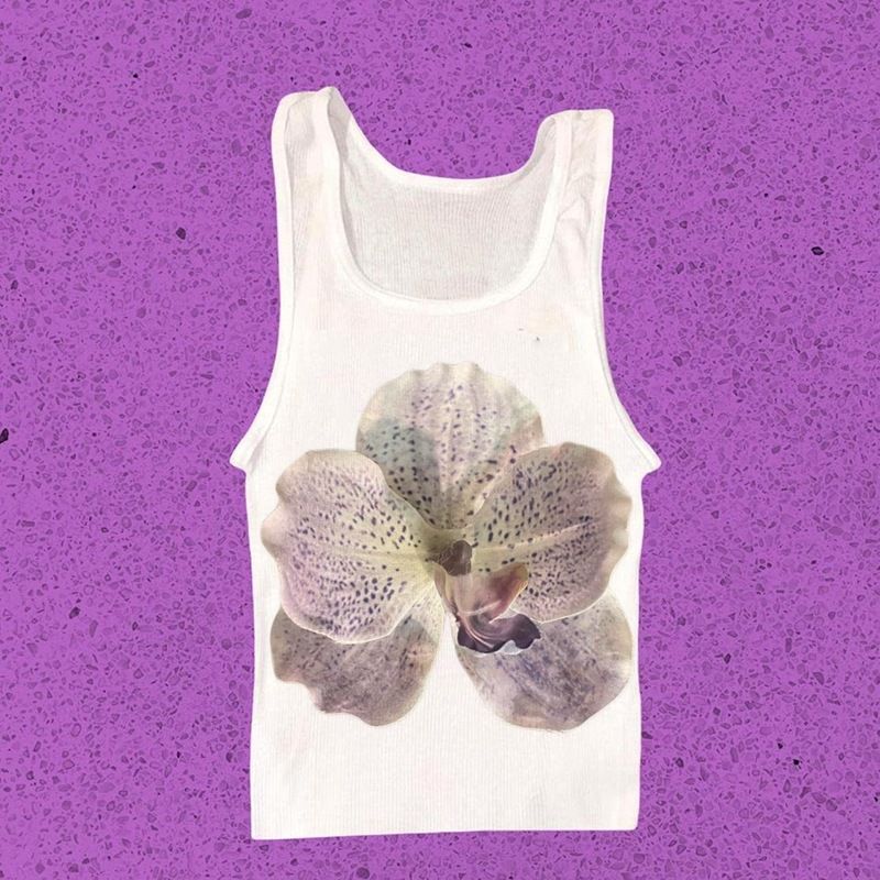Korean Fashion Y2K Summer Baby T-Shirt Streetwear Gothic Harajuku Pattern Print Top for Women_ecoleips.com