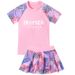 Women's Conservative Two Piece Swimsuit Tummy Concealing Slimming Angle Skirt Sporty Korean Style Hot Spring Swimwear_ecoleips.com